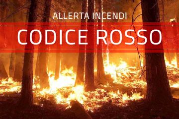 Stato di massima pericolosità incendi boschivi  a partire dal giorno 8 luglio 2026